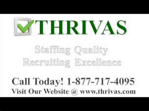 Thrivas staffing agency - THRIVAS, Fort Lauderdale, Florida. 5,146 likes · 1 talking about this · 21 were here. Welcome to the official THRIVAS Facebook Page! THRIVAS is a leading...